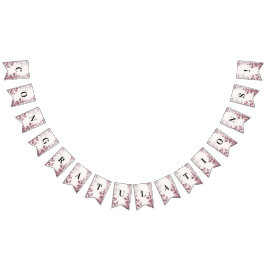 Moderne rote Blätter Jagdflagge Wimpelkette