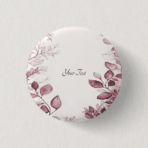 Moderne rote Blätter-Taste Button