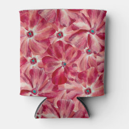 Moderne rote Blume Blumenmuster Dosenkühler