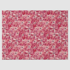 Moderne rote Blume Blumenmuster Seidenpapier