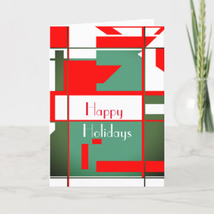 Moderne rote Grüntöne aus dem Mittelalter - Weißer Karte