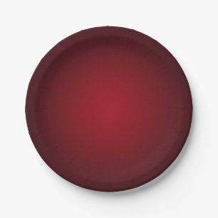 Moderne rote-körnig verlaufende Vignette Pappteller