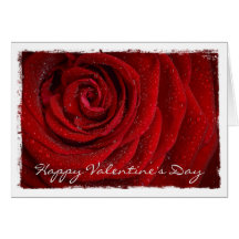 Moderne Rote Rose Benutzerdefinierte TextGremium-K