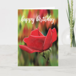 Moderne rote Rosen-Geburtstagskarte Karte