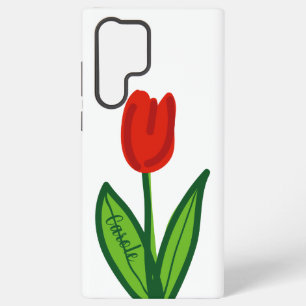 Moderne rote Tulpenvektorkunst Design Zazzle Basic Samsung Galaxy Hülle