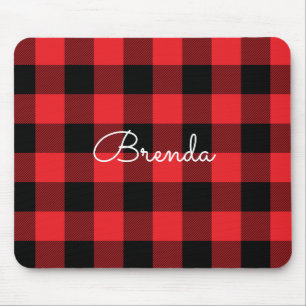 Moderne rote und schwarze Büffelkarosserie Mousepad