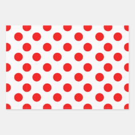 Moderne rote Weihnachtssteine, Streifen und Baum Geschenkpapier Set