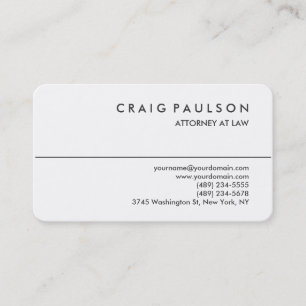 Moderne "Rounded Corner Attorney Business Card" Visitenkarte