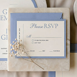 Moderne RSVP-Karte für Hochzeiten an der Grenze RSVP Karte