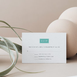 Moderne RSVP-Karte für Hochzeiten | Pool RSVP Karte