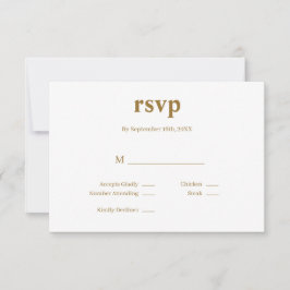 Moderne RSVP-Karte für Hochzeiten RSVP Karte