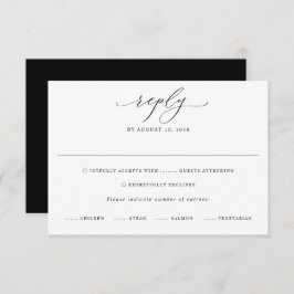 Moderne RSVP-Karte für Ihre Hochzeit RSVP Karte