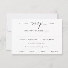 Moderne RSVP-Karte für Ihre Hochzeit RSVP Karte
