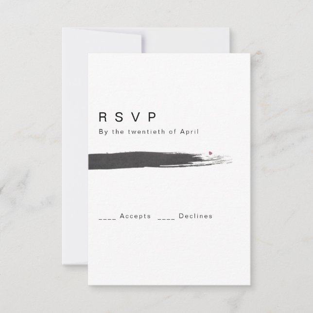 Moderne RSVP-Karte RSVP Karte (Vorderseite)