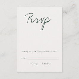 Moderne RSVP-Karte RSVP Karte