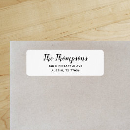 Moderne Rücksendeadresse benutzerdefinierter Famil