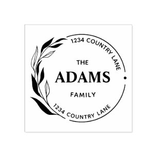 Moderne Rücksendeadresse der Kalligraphie Gummistempel