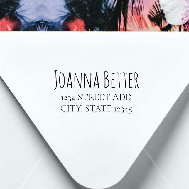 Moderne Rücksendeadresse Minimalistisch Trendy Permastempel (Von Creator hochgeladen)