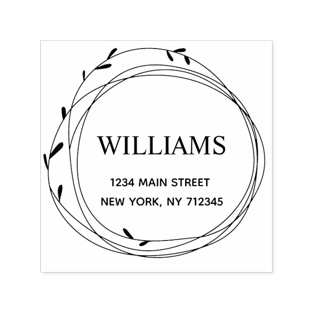 Moderne Rücksendeadresse Permastempel (Design)