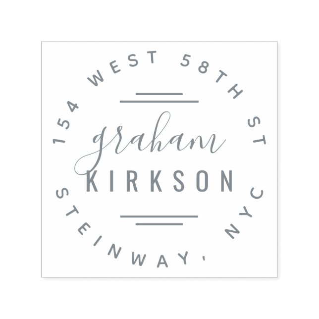 Moderne Rücksendeadresse Permastempel (Design)