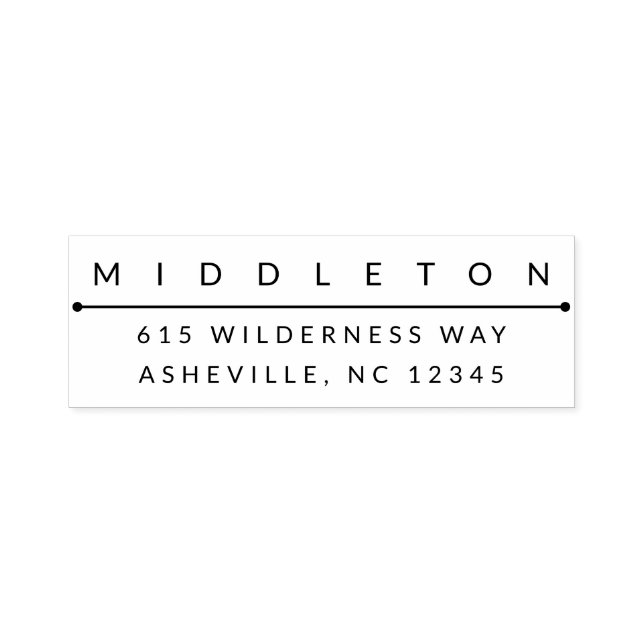 Moderne Rücksendeadresse selbstfärbende Briefmarke Permastempel (Design)