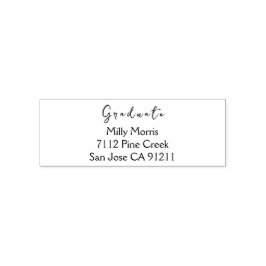 Moderne Rücksendeadresse-Selbstfarbige Briefmarke Permastempel