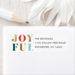 Moderne Rücksendeadresse zum Weihnachtsfest