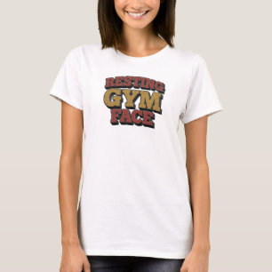 Moderne Ruhe-Gym-Gesicht benutzerdefinierte Kreati T-Shirt