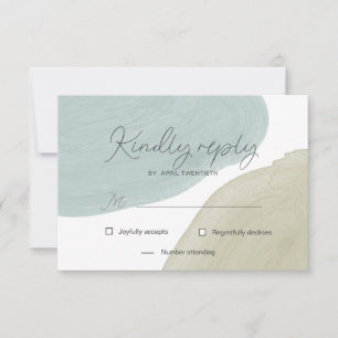 Moderne Ruhe RSVP Antwortkarte Karte
