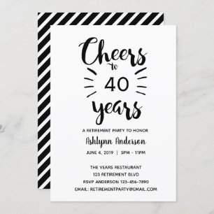 Moderne Ruheständler Einladung