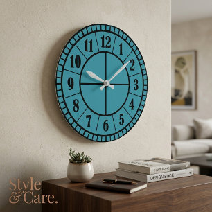 Moderne runde Acryl-Wanduhr 27,3 cm Große Wanduhr