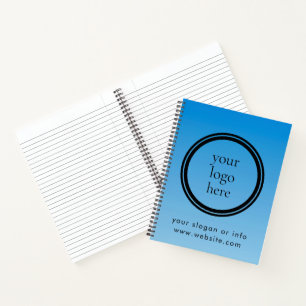 Moderne runde Geschäftswerbung Notizbuch