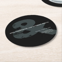 Moderne rustikale Ampere und Hochzeitspapier-Unter