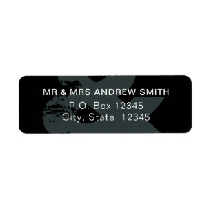 Moderne rustikale Ampere und Rücksendeadressen-Auf