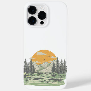 Moderne rustikale Bergwälder Case-Mate iPhone 14 Pro Max Hülle