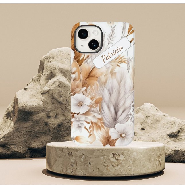 Moderne rustikale Bohemische Wildblumen Case-Mate iPhone Hülle (Von Creator hochgeladen)