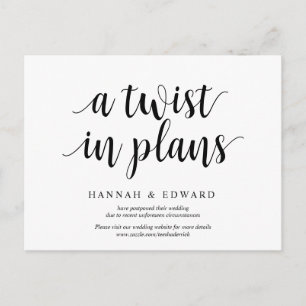 Moderne rustikale, eine Drehung in Plänen, vertagt Postkarte