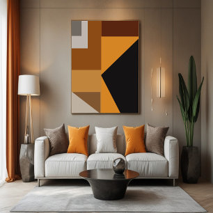 Moderne rustikale Einrichtung für Wohn- oder Schla Poster