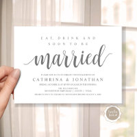 Moderne rustikale, Engagement Party Feier Invita