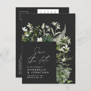 Moderne rustikale Eukalyptus botanisch elegante sc Ankündigungspostkarte