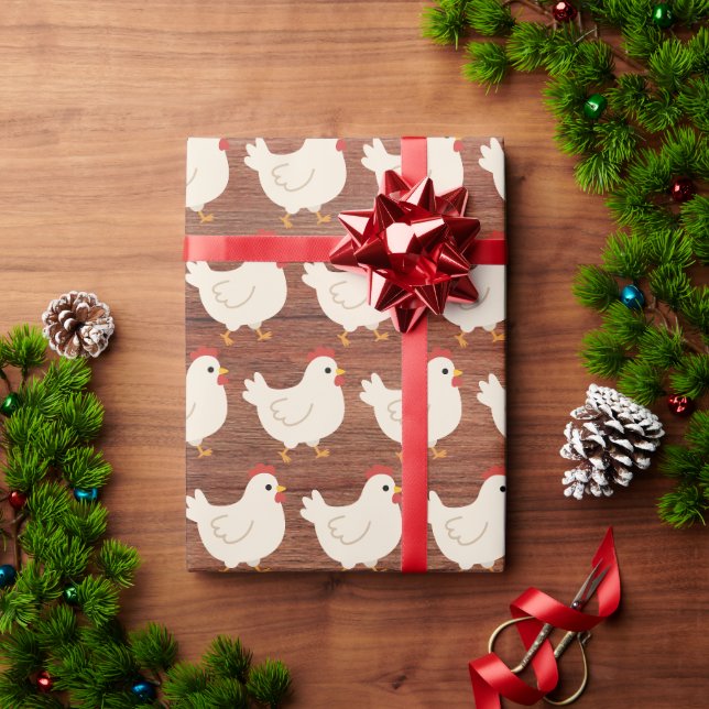Moderne rustikale Farmhouse-Unternehmen  Geschenkpapier (Feiertagsgeschenk)