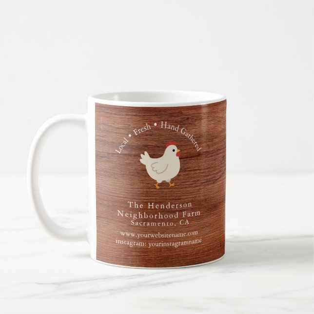 Moderne rustikale Farmhouse-Unternehmen  Kaffeetasse (Links)