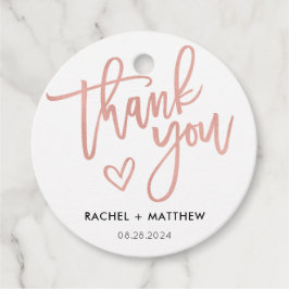 Moderne rustikale Gastgeschenk Hochzeit Geschenkanhänger