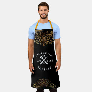 Moderne Rustikale GRILLMEISTER Benutzerdefinierte Schürze