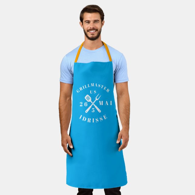 Moderne Rustikale GRILLMEISTER Individuelle Coole  Schürze (Getragen)