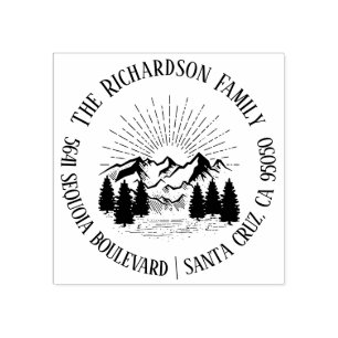 Moderne rustikale gummistempel