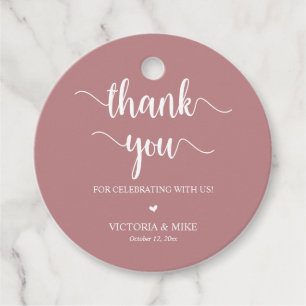 Moderne Rustikale, Hochzeit Danke, Geschenke, Geschenkanhänger