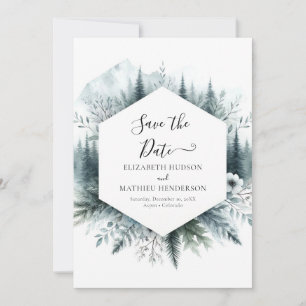 Moderne Rustikale Hochzeit Save The Date