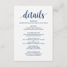 Moderne Rustikale Hochzeitskarte Begleitkarte