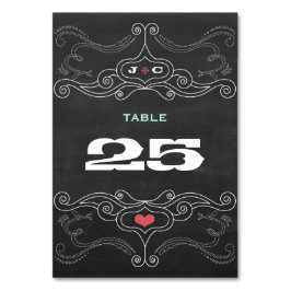 Moderne rustikale Hochzeitsstiftung Tischnummer